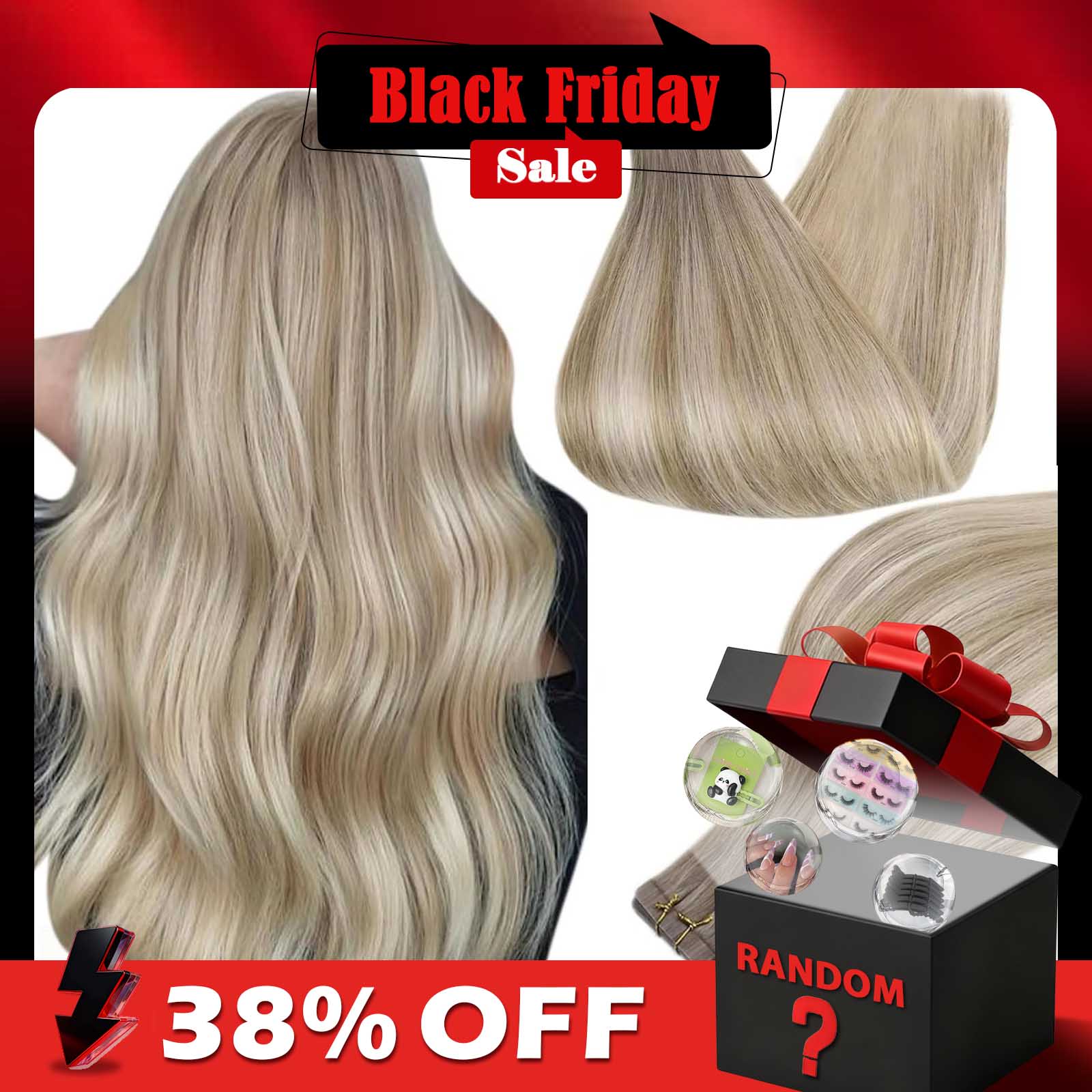 Volledige Glans Tape In Human  - Invisible Tape In Extensions Real Hair recensie en prijs