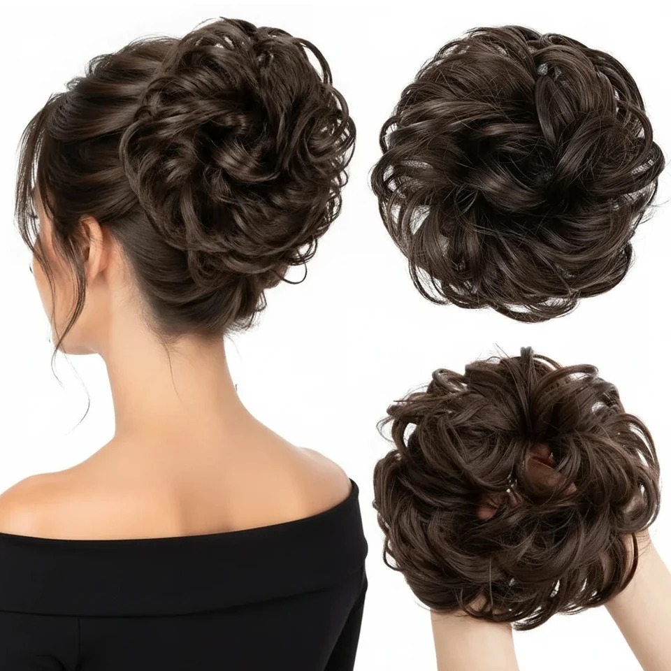 Elegante, golvende, losse knot - Claw Clip Messy Bun Hair Piece recensie en prijs
