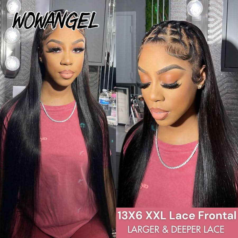 WOWANGEL Rechte Lace Frontprui - Hd Lace Frontal Wig Human Hair Pre Plucked recensie en prijs