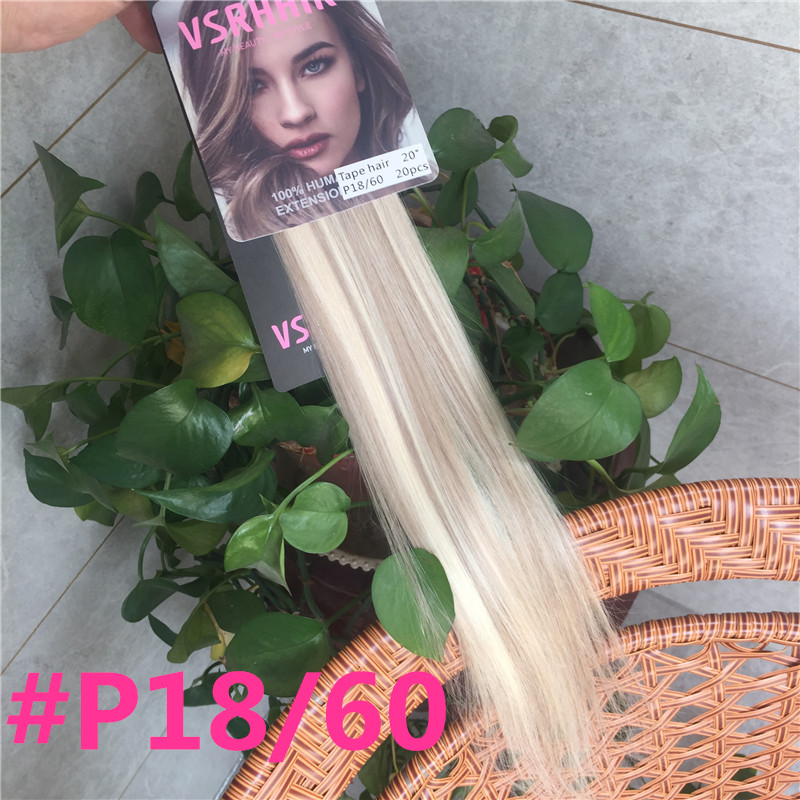 Vsrhair Tape-in Haar 50cm 60cm - Invisible Tape In Extensions Real Hair recensie en prijs