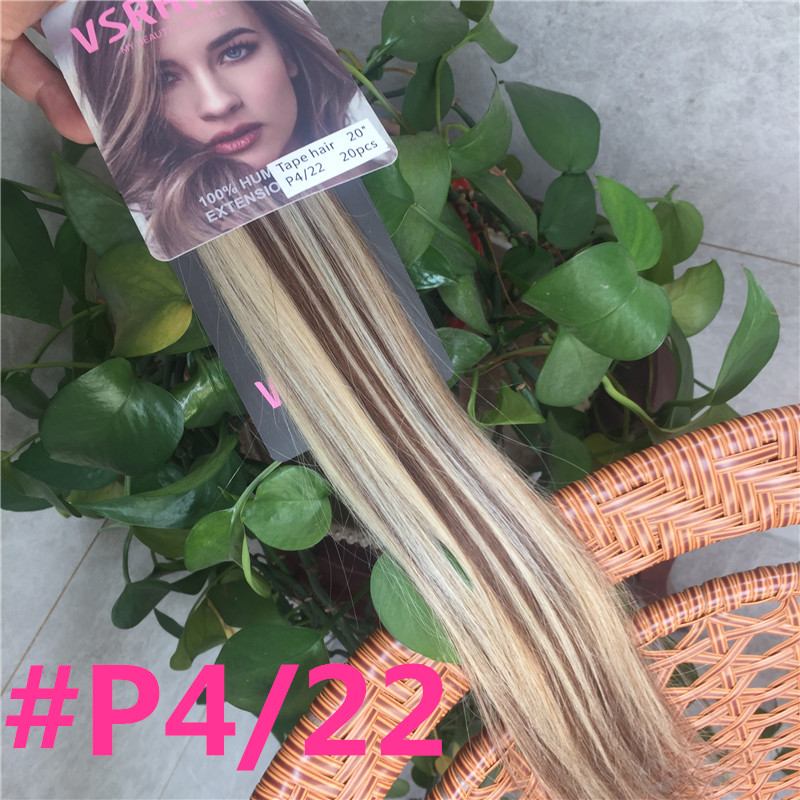 Vsrhair Tape-in Haar 50cm 60cm - Invisible Tape In Extensions Real Hair recensie en prijs
