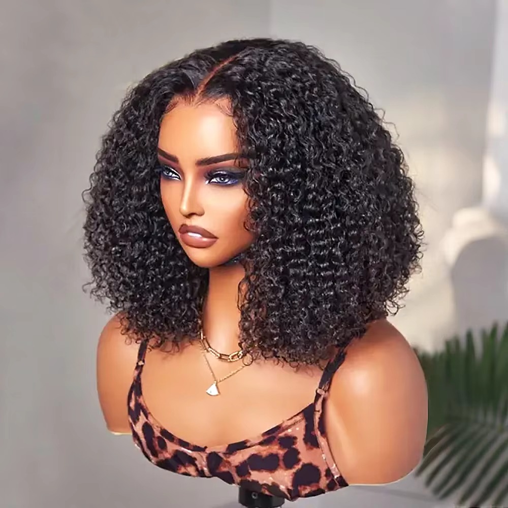 8-16 inch Bob Krullende Haarwe - Glueless Wear And Go Human Hair Wig recensie en prijs